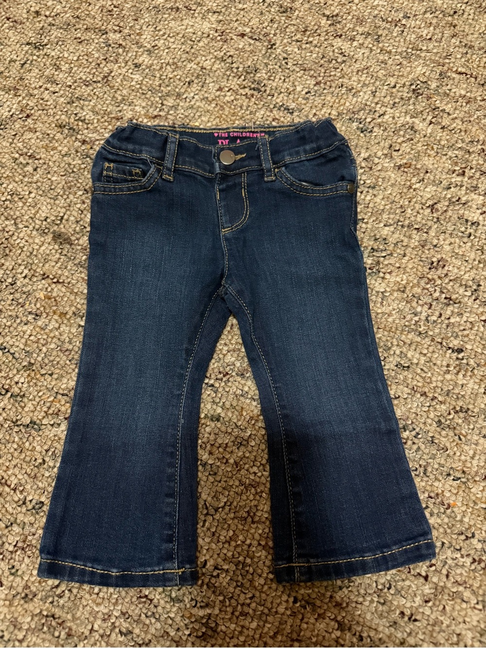 The Children's Place Dark Blue Bootcut Denim Jeans